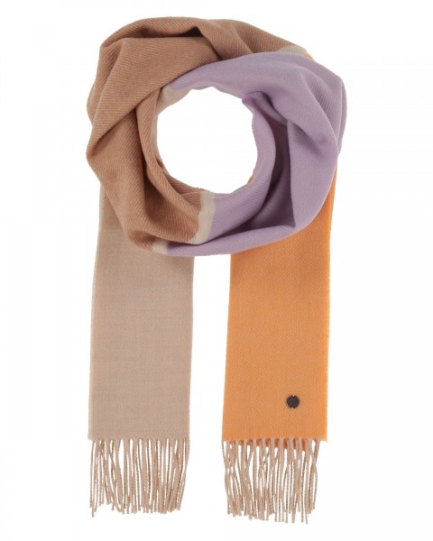 Sustainability Edition - Wool scarf with block stripes - Made in Germany