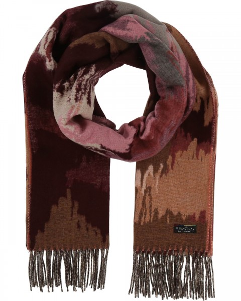 Cashmink-scarf with abstract floral design