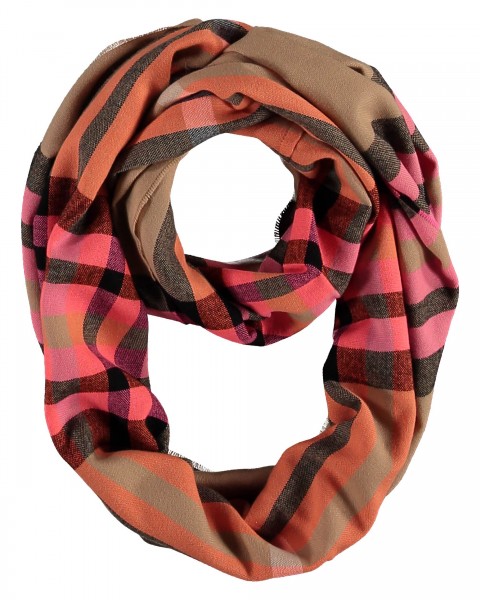 Loop with FRAAS Plaid - Made in Germany camel One Size