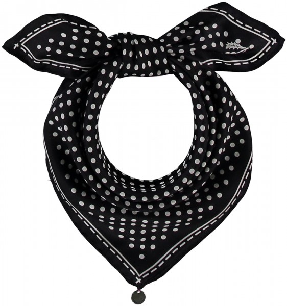 Dotted neckerchief made of pure silk