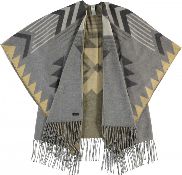 Sustainability Edition - Cashmink®-Poncho mit Fransen - Made in Germany