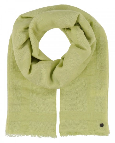 Sustainability Edition - Stole with xl-check in wool blend wassabi One Size