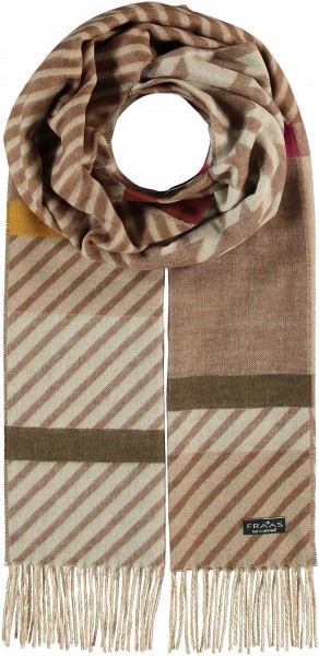 Cashmink®-Scarf with pattern-mix - Made in Germany