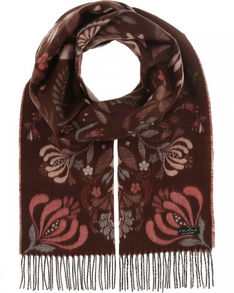 Cashmink-scarf with floral design