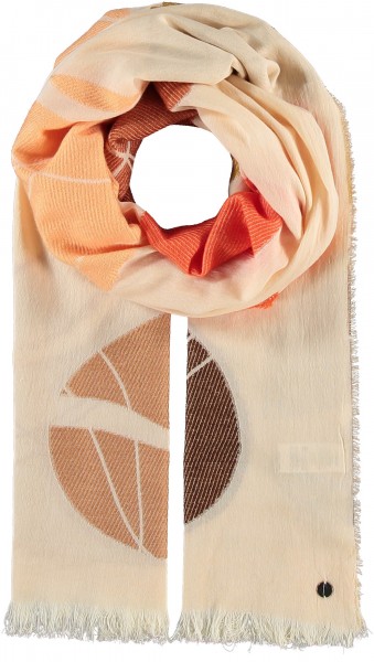 Sustainability Edition - Stole with XL-pebble-design terracotta