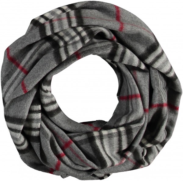 Light Cashmink-loop with FRAAS Plaid - Made in Germany