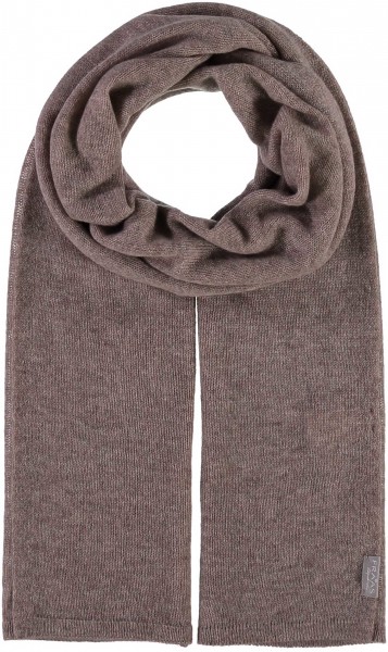 Pure cashmere scarf taupe One Size