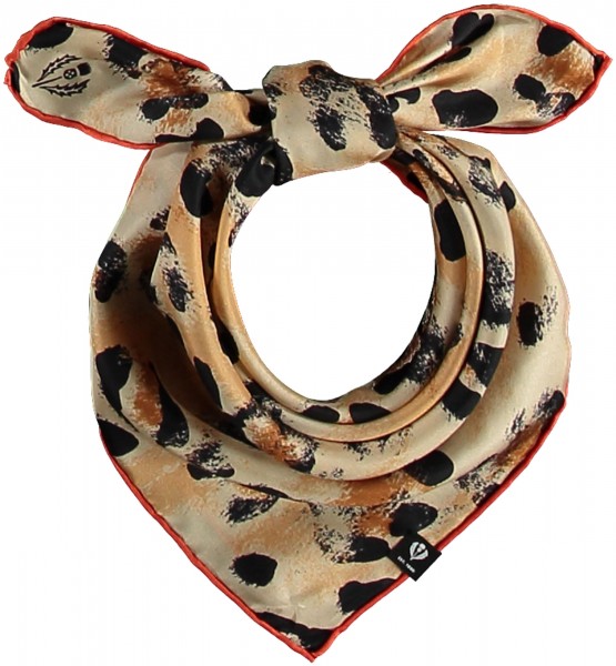 Nicki scarf of pure silk with animal print
