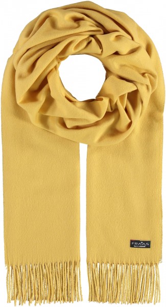 Big plain Cashmink scarf - Made in Germany banana One Size
