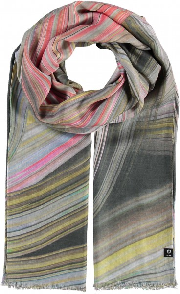 Sustainability Edition - Scarf with wave-design - Made in Italy