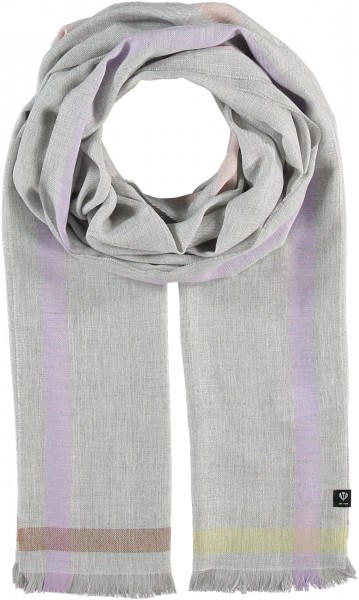 Sustainability Edition - Stole with highlight-stripes - Made in Germany opal grey