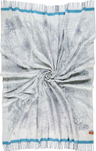 Sustainability Edition - Cashmink-blanket with flower-design - Made in Germany