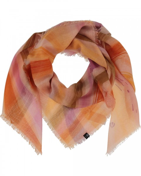 Sustainability Edition - Square with wave-design tangerine One Size
